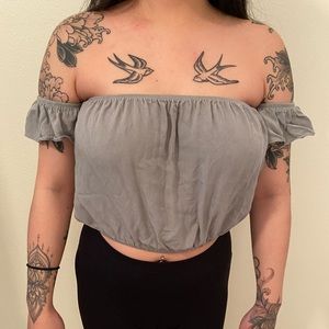 forever 21 off shoulder crop top